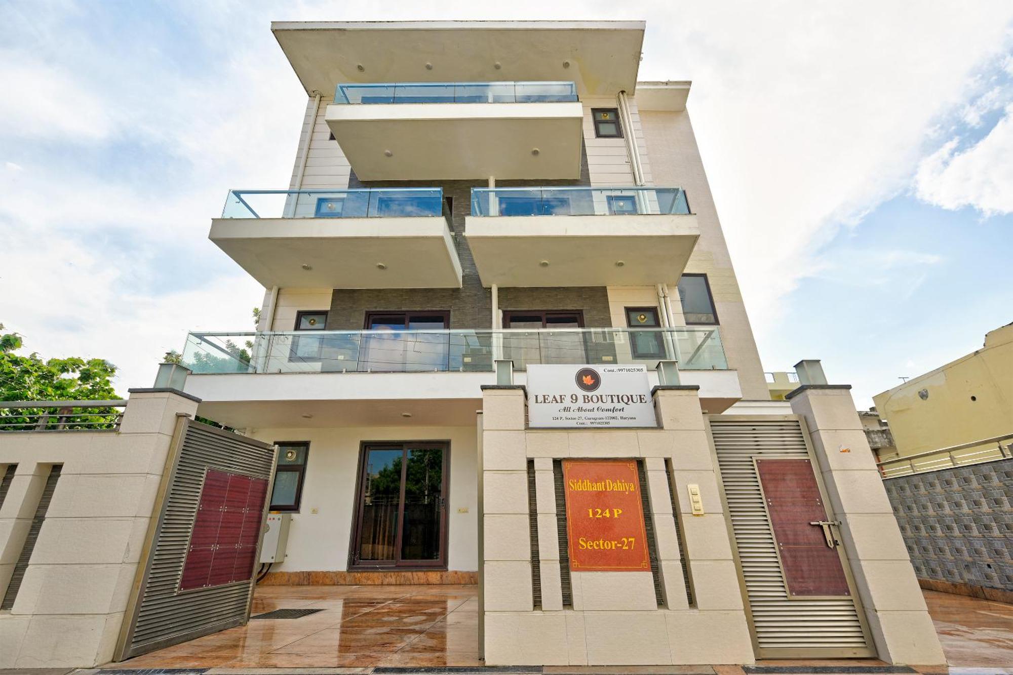 Hotel Leaf 9 Boutique, Near Golf Course Road And Galleria Market Gurgaon Exterior foto