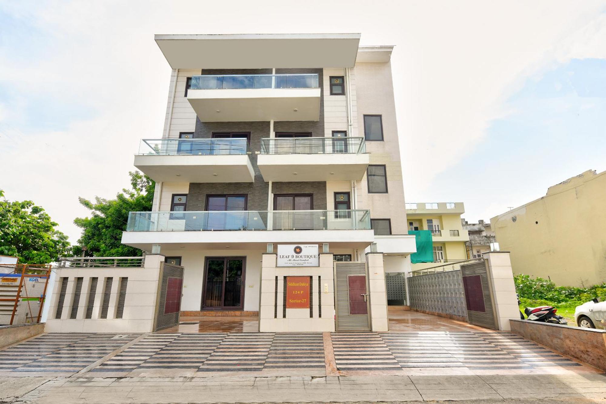 Hotel Leaf 9 Boutique, Near Golf Course Road And Galleria Market Gurgaon Exterior foto